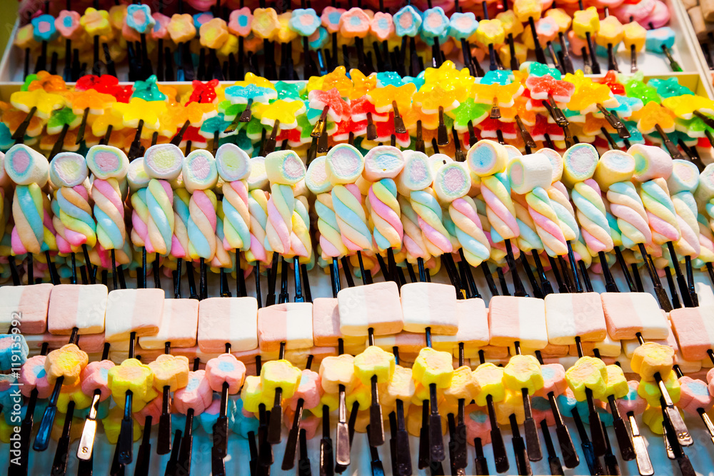 Colourful Marshmallows; tasty yummy for party