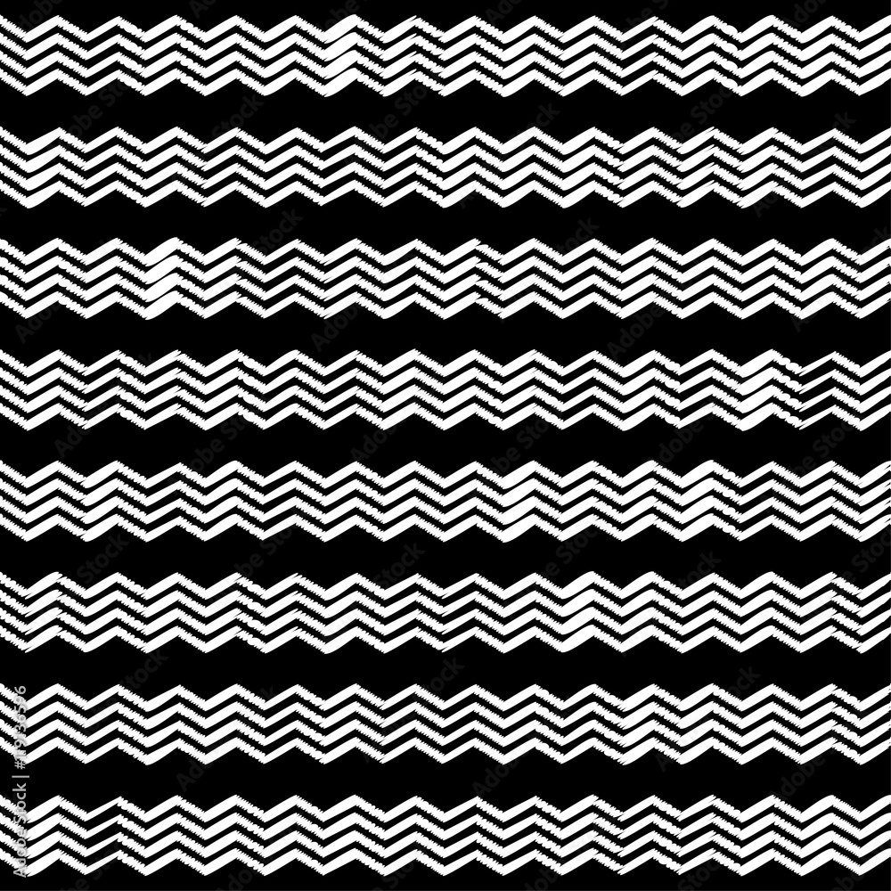 Seamless vector background with zigzag. Repeating background. Cloth design, wallpaper.