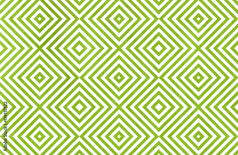 Geometrical pattern in green color.