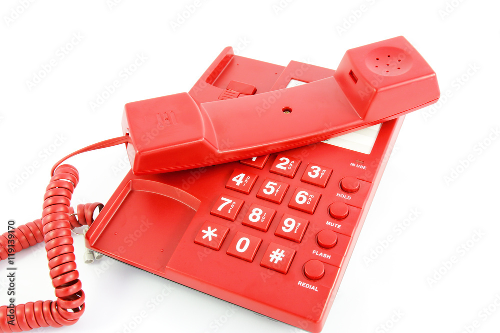 Telephone isolated on white background Telephone isolated on white background