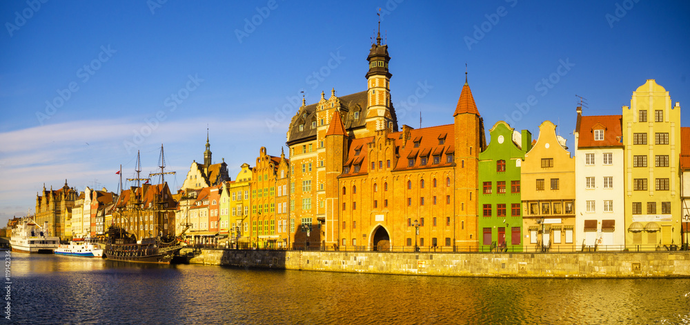 Gdansk,Poland,may 2015:Cityscape of Gdansk in Poland
