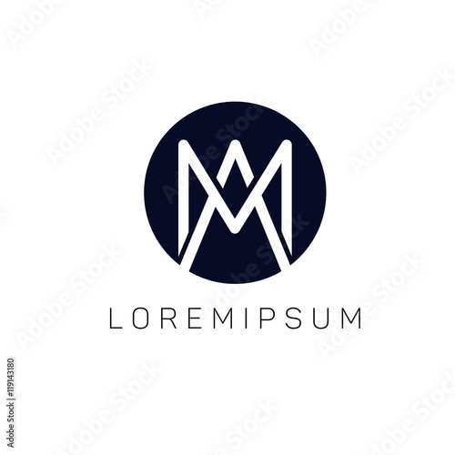 Am logo company sign vector design