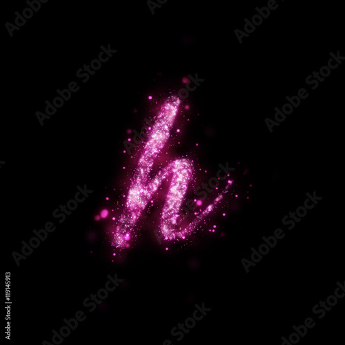 Sparkles Letter h