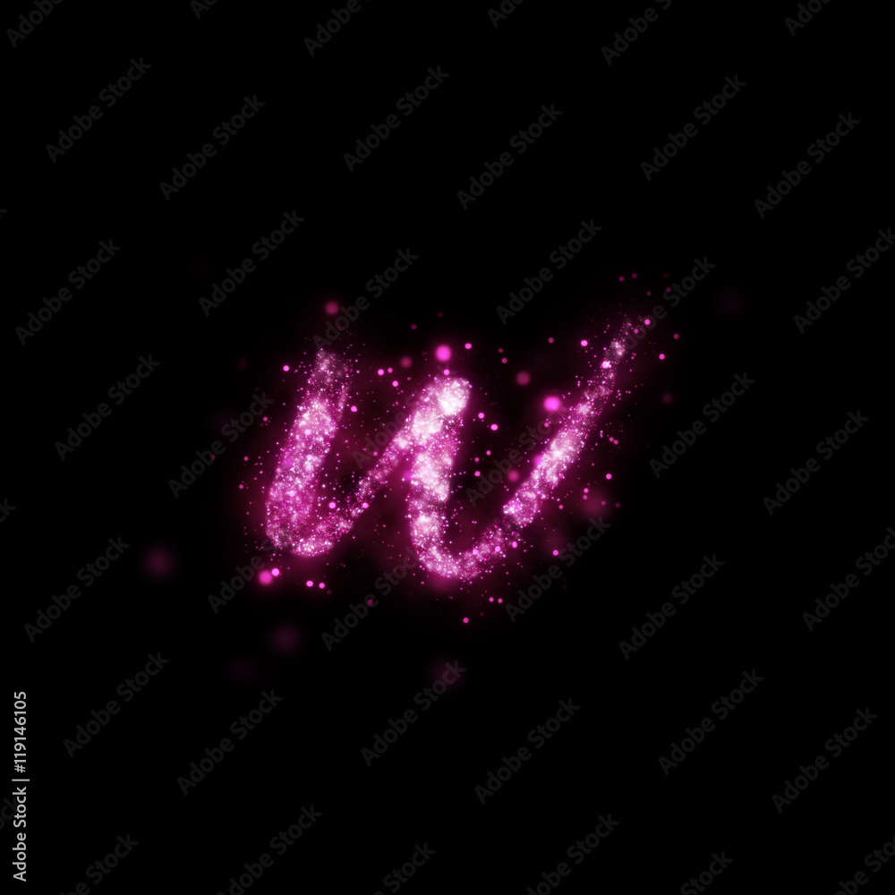 Sparkles Letter w Sparkles Letter w