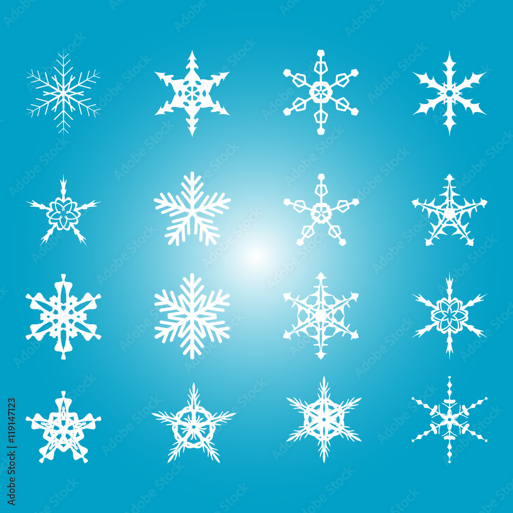 Snowflakes set Snowflakes set