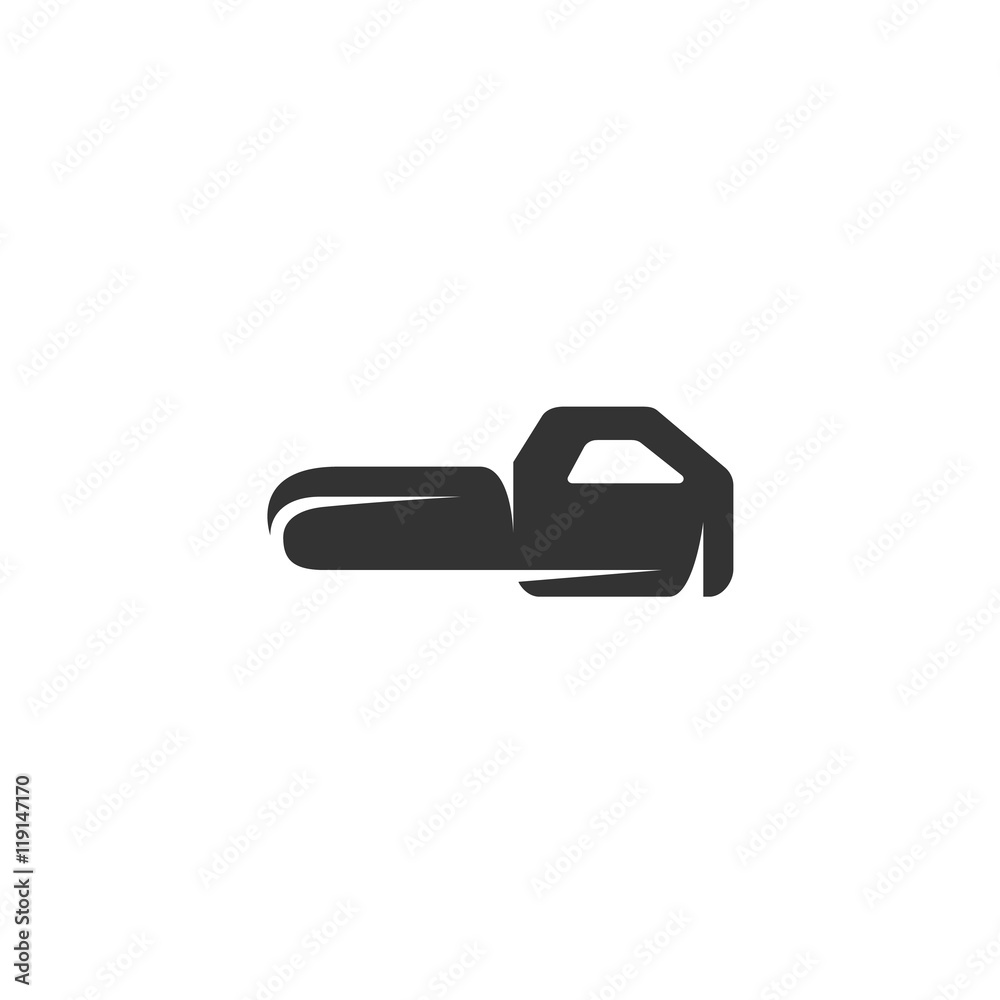 Fototapeta premium Chainsaw icon isolated on white background