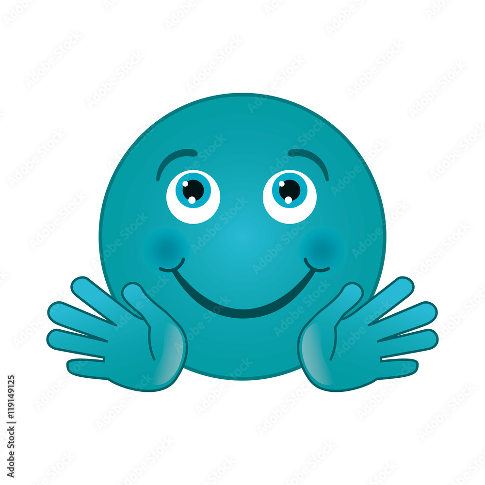 flat design happy smirk emoticon icon vector illustration flat design happy smirk emoticon icon vector illustration