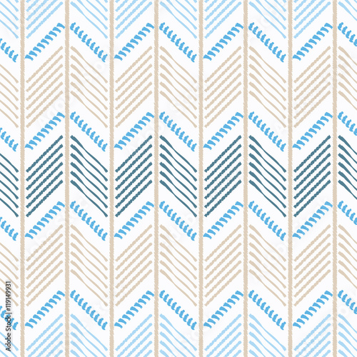Seamless vector background with zigzag. Repeating background. Cloth design, wallpaper.

