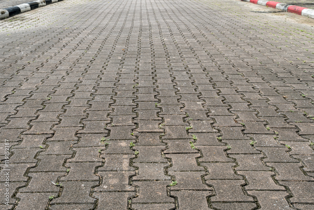 Fototapeta premium Concrete block floor