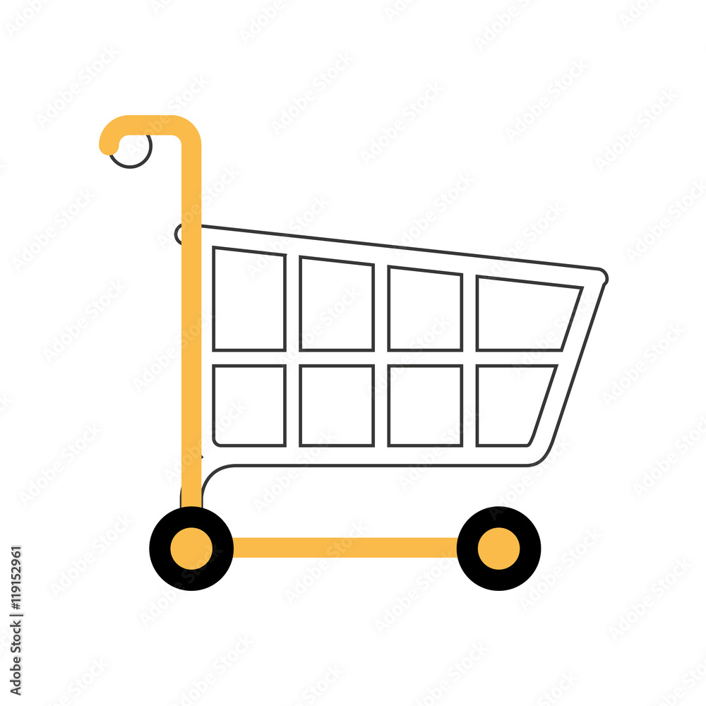 flat design shopping cart icon vector illustration flat design shopping cart icon vector illustration