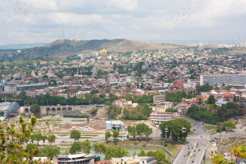 Top view of Tbilisi. Tbilisi is the capital of Georgia