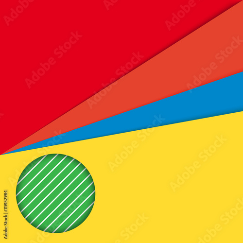 Colorful unusual modern material design vector background illust