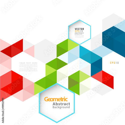 Abstract geometric modern template for business or technology presentation and space for your text or subject, vector illustration
