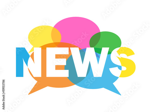"NEWS" icon with speech bubbles