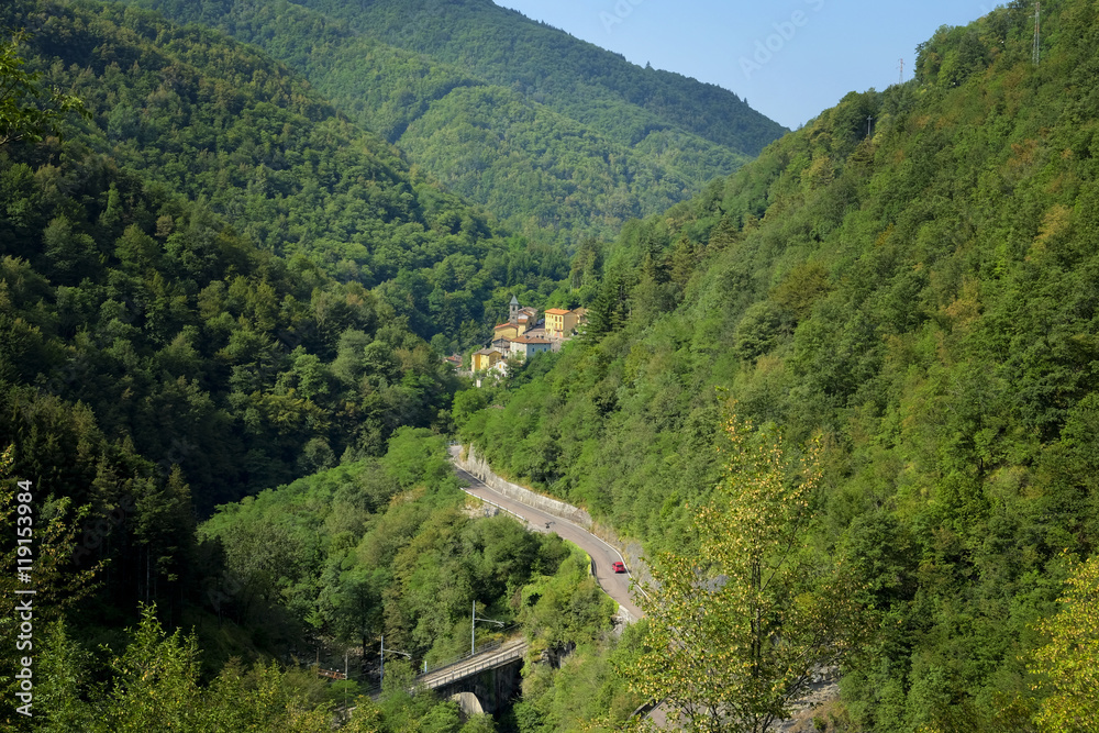 Little italian village on Appennini mountains Little italian village on Appennini mountains