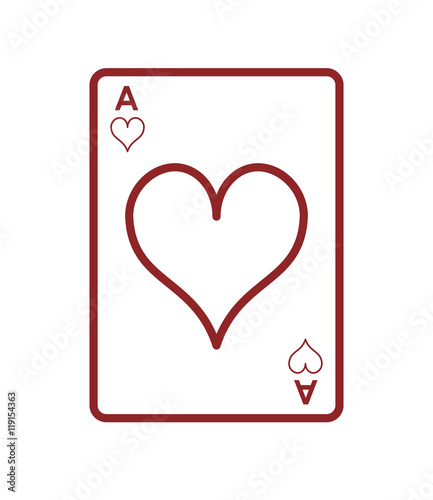 flat design hearts card icon vector illustration