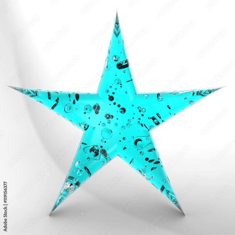 Happy Star. 3D illustration. 3D CG. High resolution. Happy Star. 3D illustration. 3D CG. High resolution.