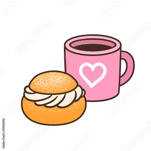 Cup with dessert