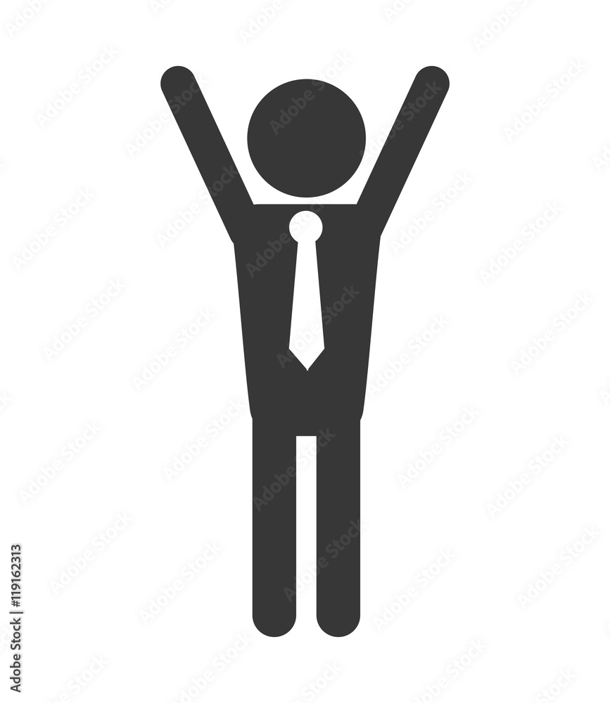flat design businessman pictogram icon vector illustration flat design businessman pictogram icon vector illustration