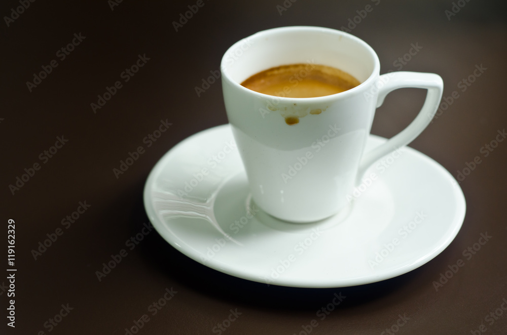 Fototapeta premium coffeea cup after finished.