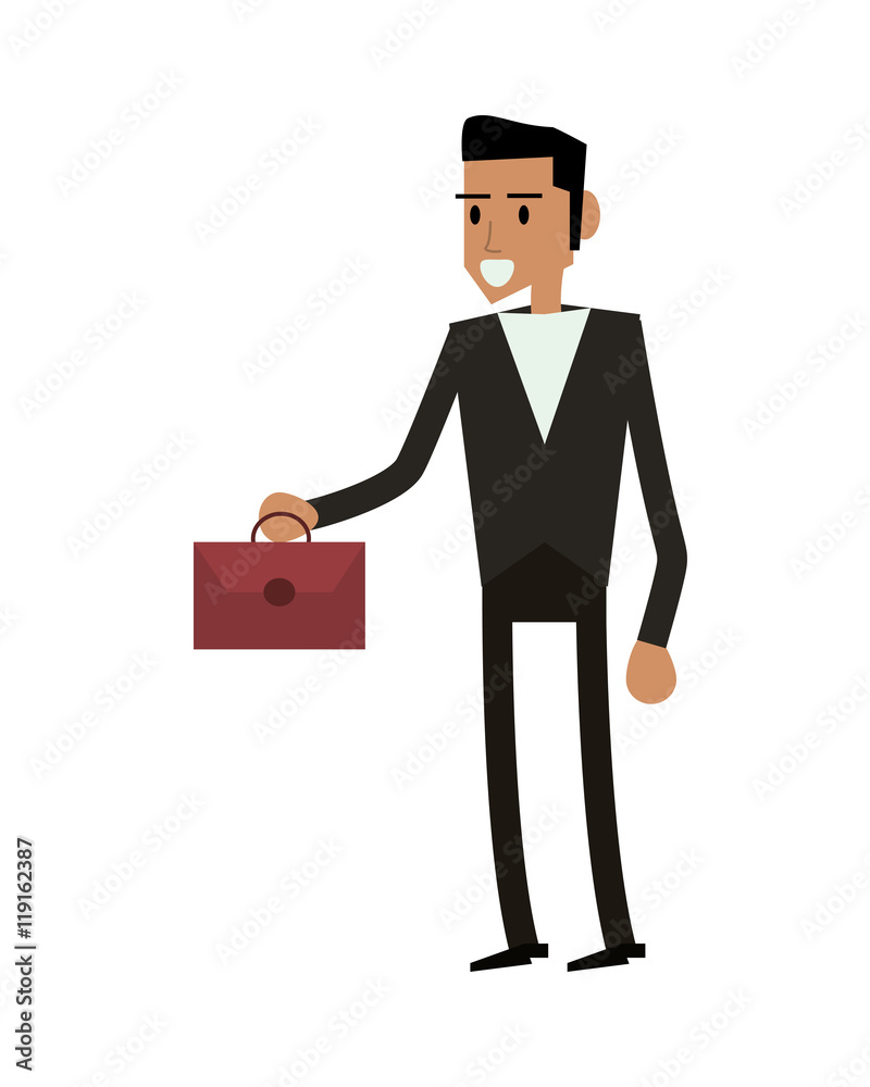 flat design man character icon vector illustration flat design man character icon vector illustration