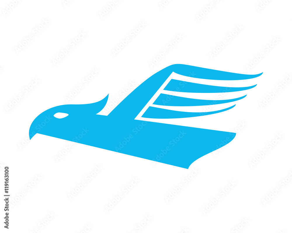 flat design eagle emblem icon vector illustration flat design eagle emblem icon vector illustration