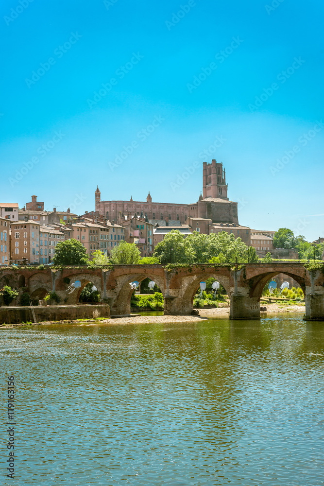 Fototapeta premium 22nd of August 1944 Bridge in Albi, France