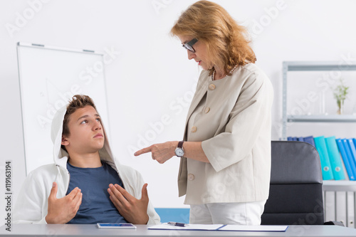 Schilderij op canvas I wanna talk with your parents!