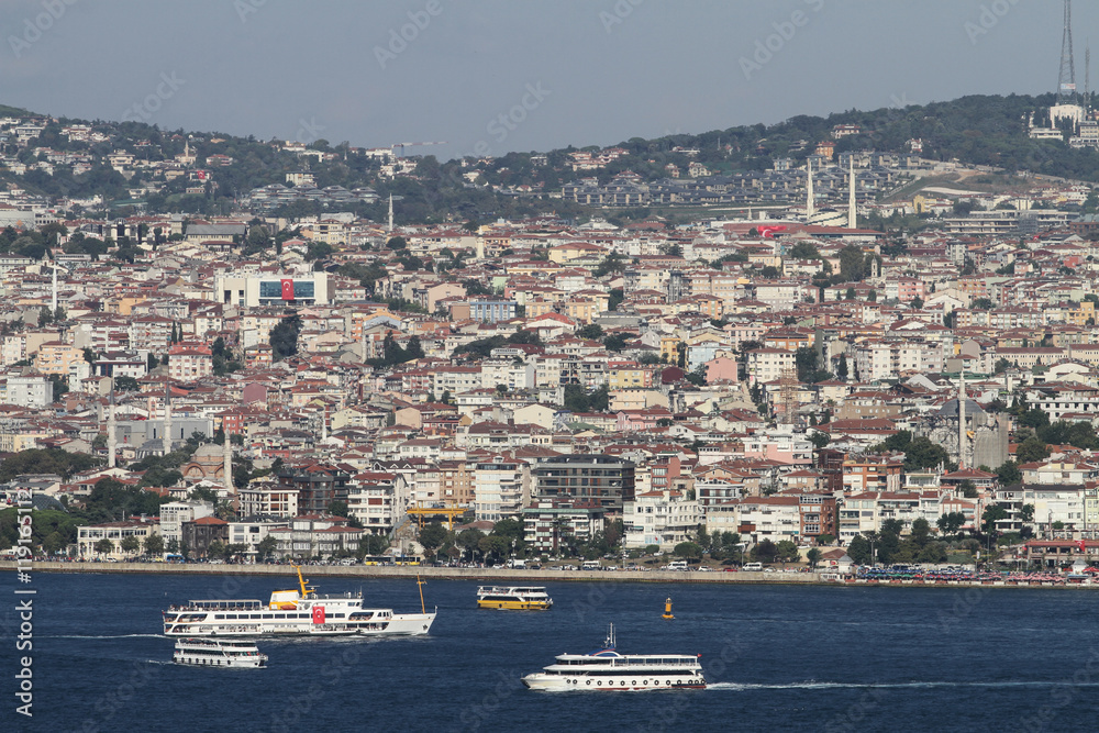 Uskudar District in Istanbul City