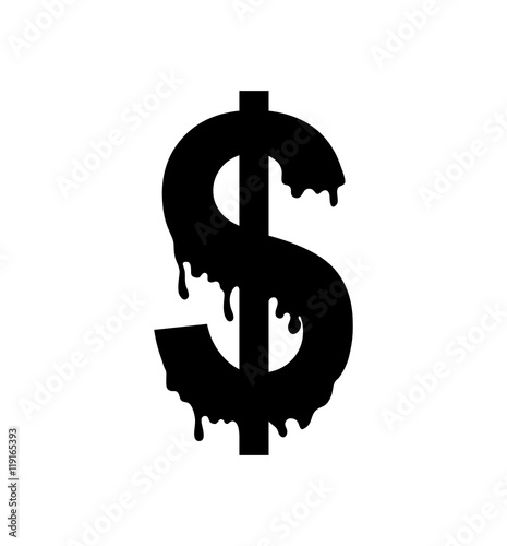 money oil industry petroleum gasoline icon. Isolated and flat illustration. Vector graphic