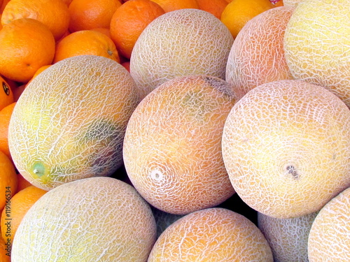 Obraz na płótnie Tel Aviv melons and oranges 2012