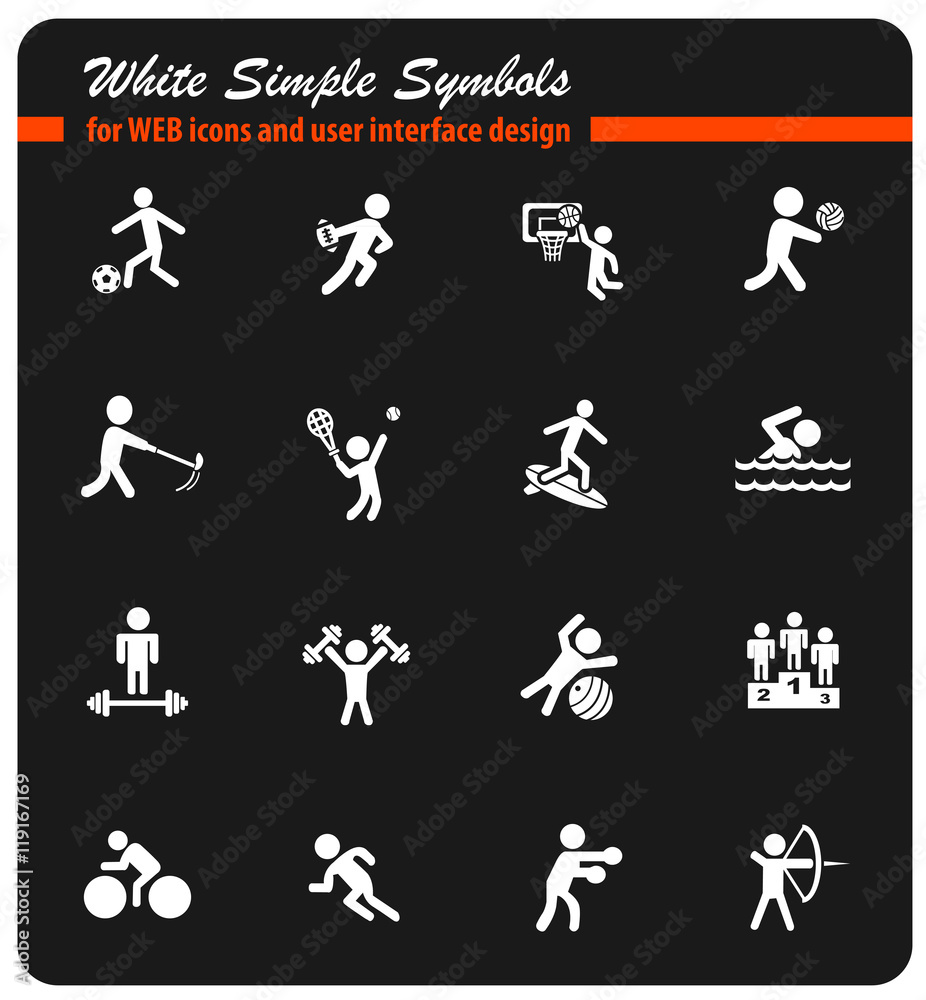 sport icon set