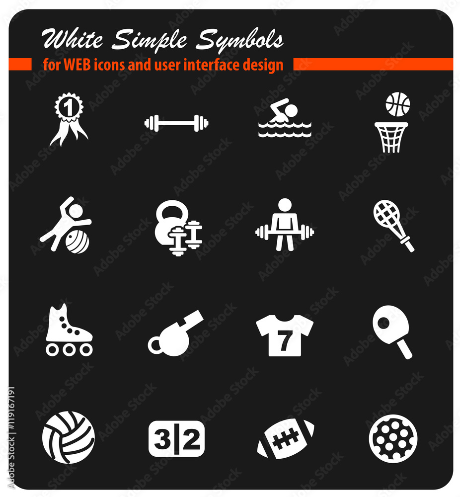 sport icon set