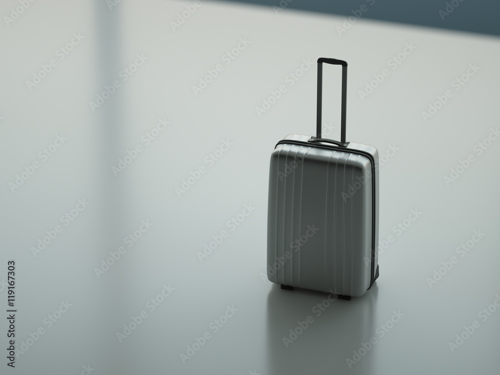 Suitcase in the airport Suitcase in the airport