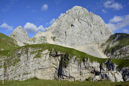 The alpine scenery at Mangrt Saddle or Mangartsko Sedlo on the Mangrt, which is the third highest peak in Slovenia and is located close to the Italian border.
 photo