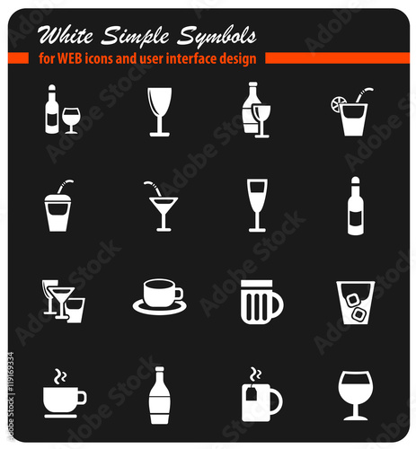 glasses icon set