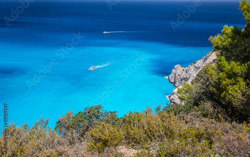 Amazing Navagio beach (shipwreck beach) on Zakynthos. Ionian island in Greece © R_Szatkowski