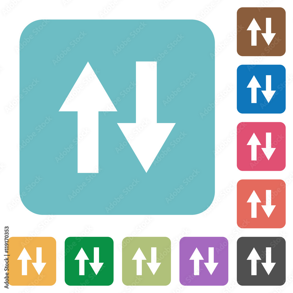 Flat data traffic icons Flat data traffic icons