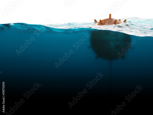 Old anchor contact mine concept