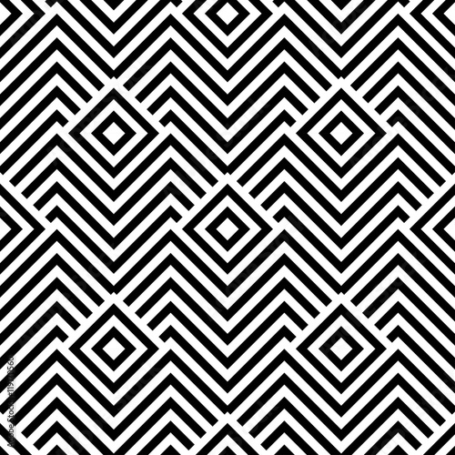 Vector seamless texture. Modern abstract background. Repeated monochrome squares.