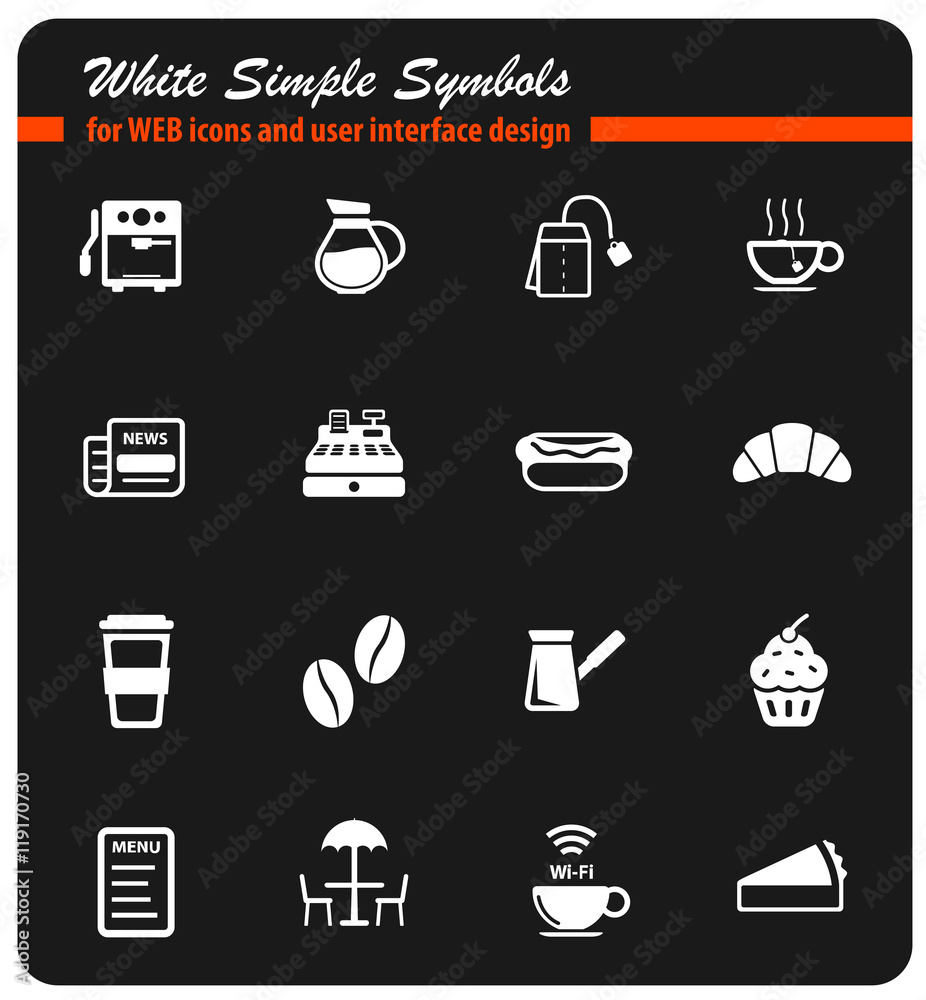 Cafe simply icons