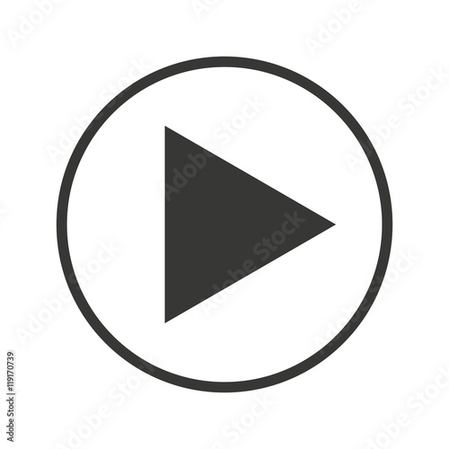 media player button play icon