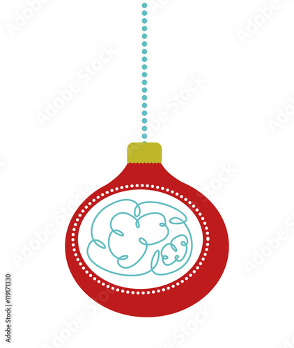 christmas balls isolated decoration