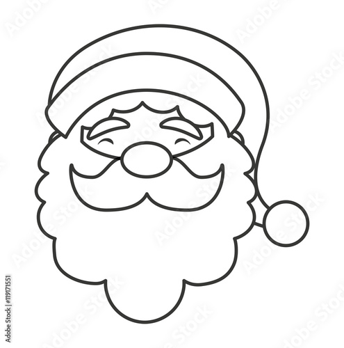 santa claus character icon