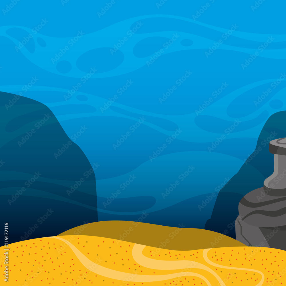 seabed landscape isolated icon seabed landscape isolated icon