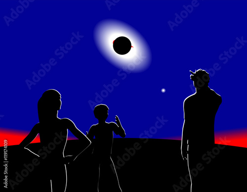 Fotografi Total eclipse of the sun
