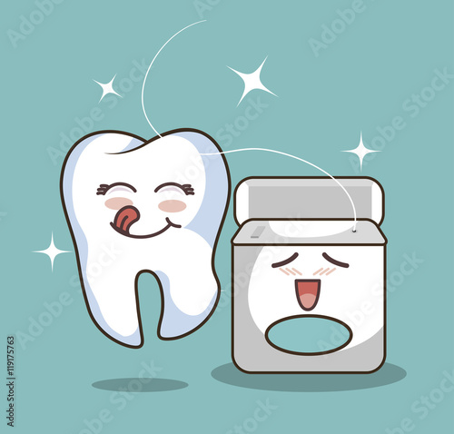human tooth character icon vector illustration graphic