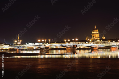 View of the Annunciation bridge, the English embankment