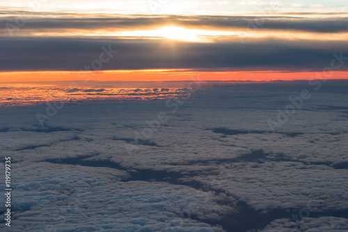 sky and cloud from the plane