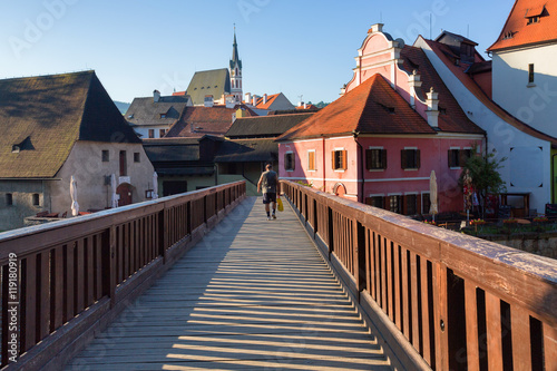 view of the roof in Cesky Krumlov, Czech Republic